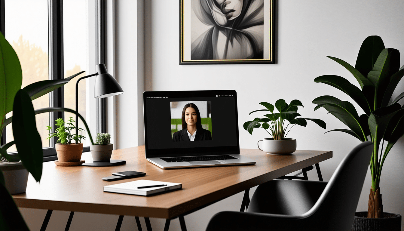 Accessoiriser un ensemble pour une visioconférence intérieure